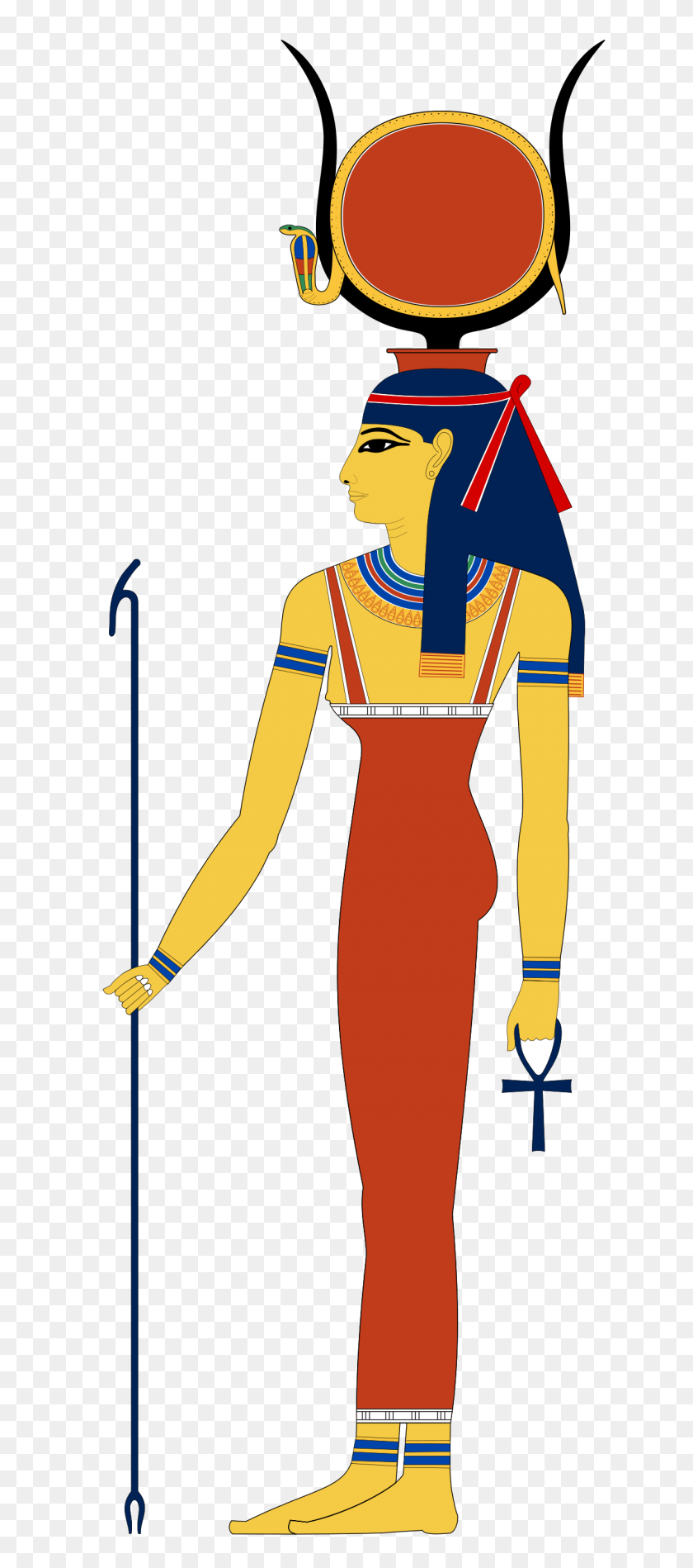 1200x2829 Hathor - Egyptian Pyramid Clipart