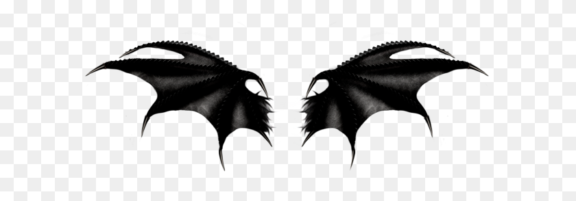 600x234 Haunted Black Wings Png Clipart All About The Cash - Black Wings PNG