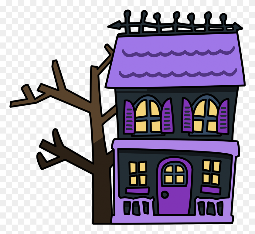 1169x1066 Haunted House Clip Art - House Clipart PNG