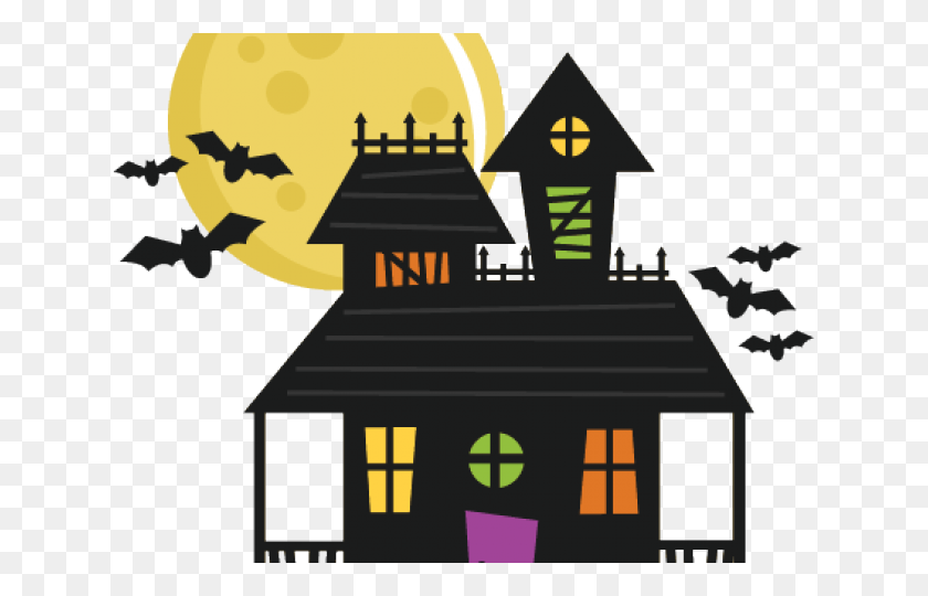 640x480 Haunted House Clipart Halloweenhaunted - Haunted House Clipart Black And White