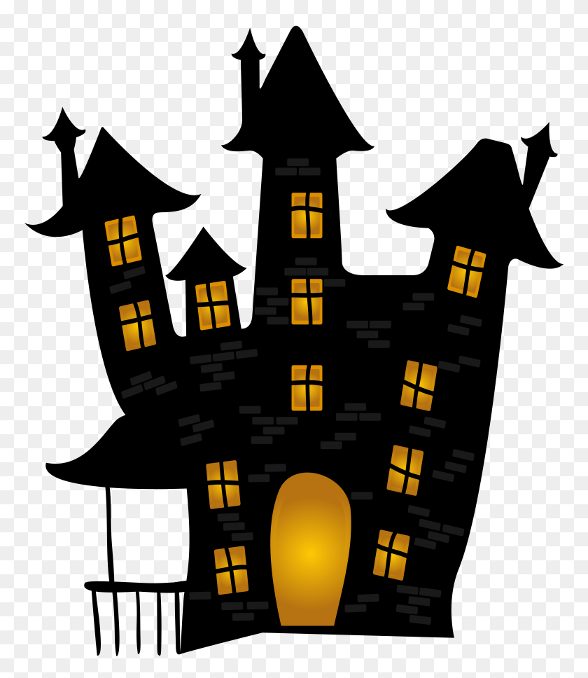 6009x7000 Haunted House Clipart Scary Of Spooky - Spooky House Clipart