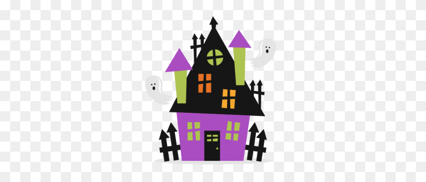 300x300 Haunted House Clipart Transparent - Haunted House Clipart Black And White