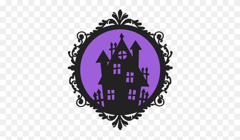 432x432 Haunted House Frame Scrapbook Cute Clipart - Haunted House PNG