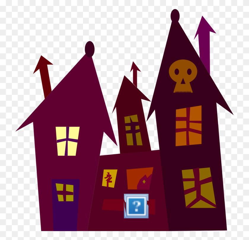 738x750 Haunted House Ghost Spooky House Drawing - Spooky Clipart