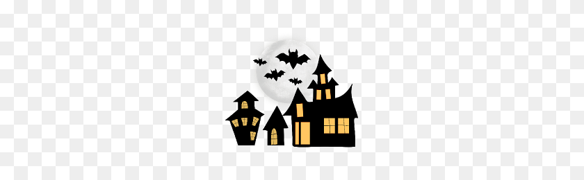 200x200 Haunted House Halloween Clip Art Festival Collections - Haunted Clipart