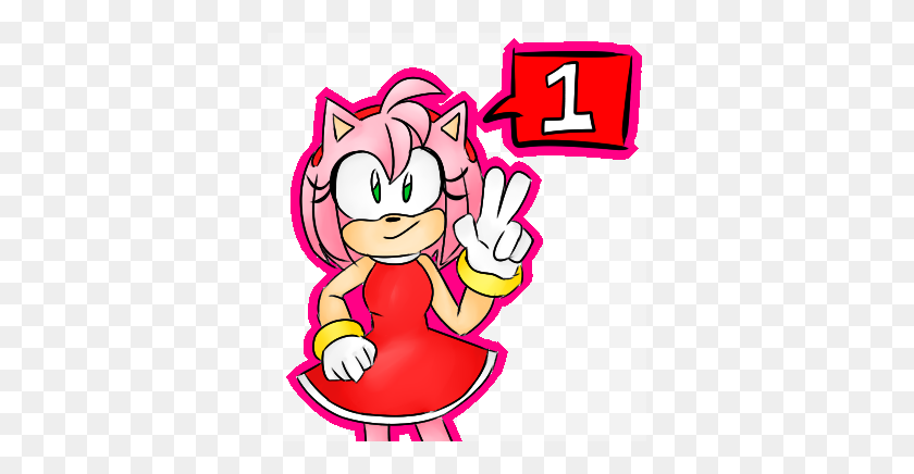 348x376 Have No Fear, Amy Rose Is Here - Amy Rose PNG
