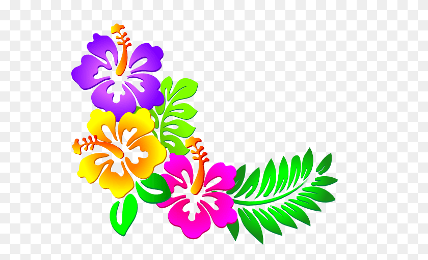 600x452 Клипарты На День Рождения Гавайи - День Рождения Цветы Клипарт