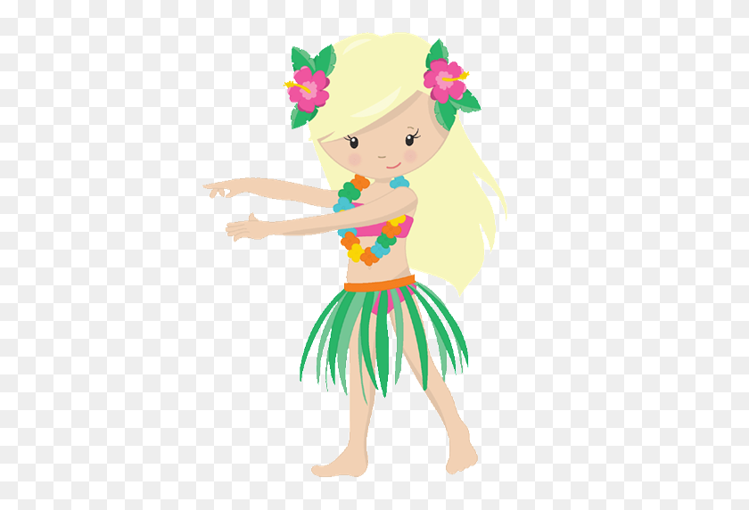 600x512 Hawaiian Aloha Tropical Play Luau, Hawaiian And Hula - Hula Girl Clipart