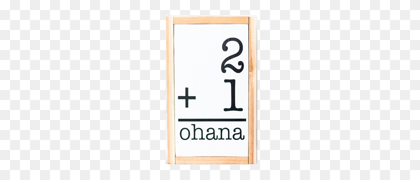 300x300 Hawaiian Baby Gift For Expecting Ohana - Wood Sign PNG