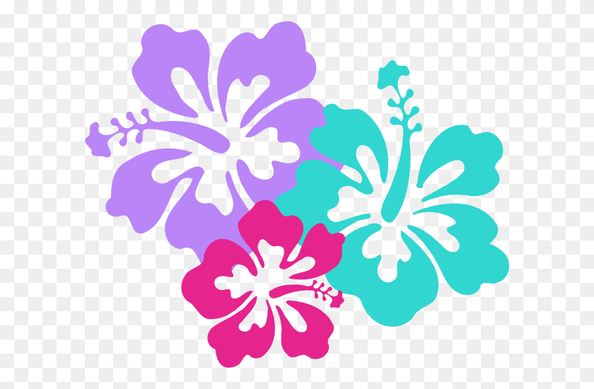 600x490 Imágenes Prediseñadas De Flor Hawaiana Hibiscus Clipart - Flores Vector Png