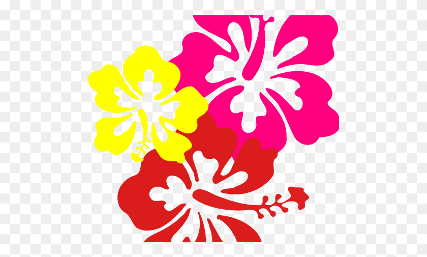 495x445 Hawaiian Flower Clipart - Pua Clipart
