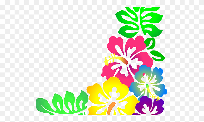 545x445 Hawaiian Flower Clipart - Free Hawaiian Clip Art