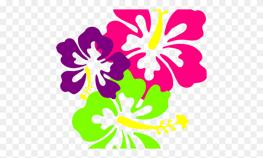 481x445 Hawaiian Flower Clipart - Hibiscus Flower Clipart