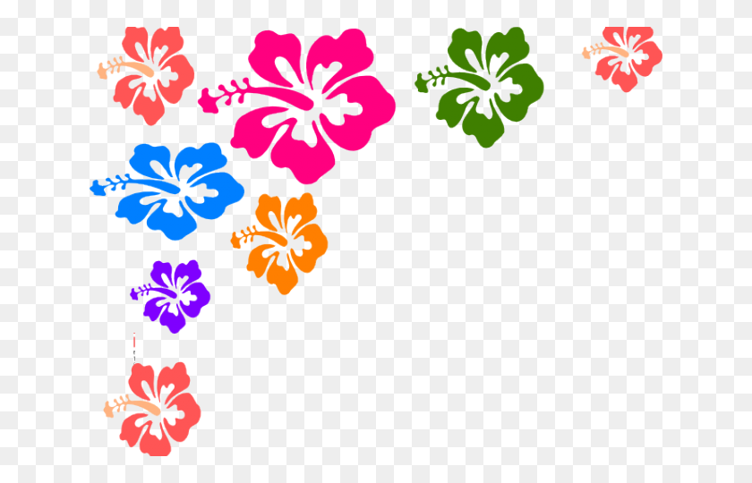 640x480 Hawaiian Flowers Clipart - Hawaiian Flowers PNG