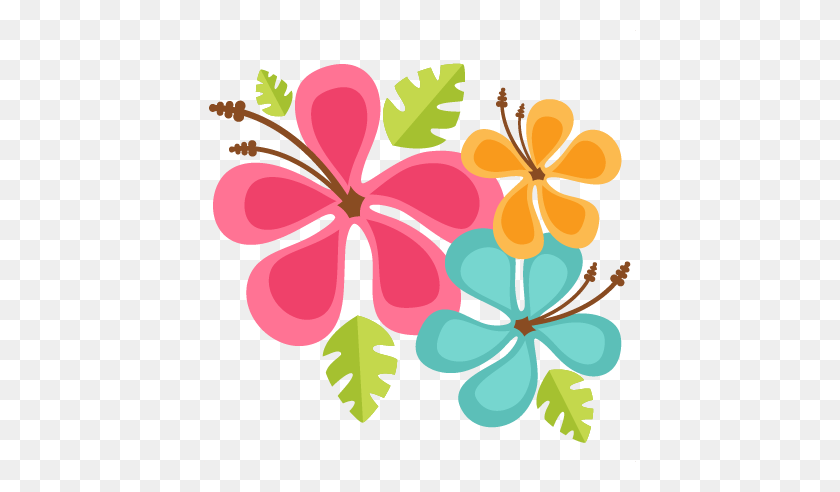 432x432 Гавайские Цветы Записки Милый Клипарт - Гавайские Цветы Png