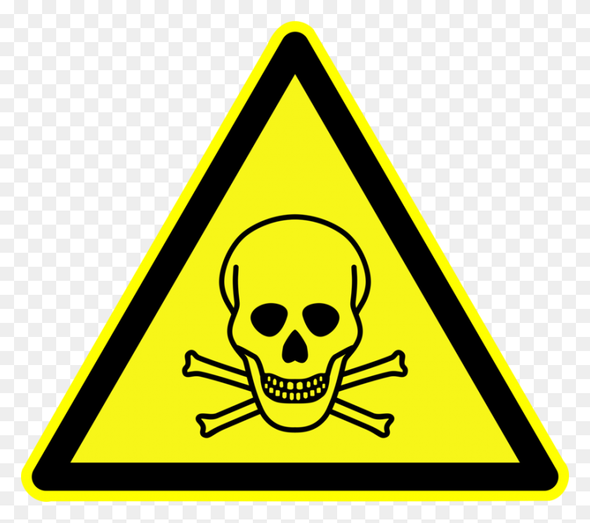 853x750 Символ Опасности Предупреждающий Знак Токсичность Яда - Яд Клипарт