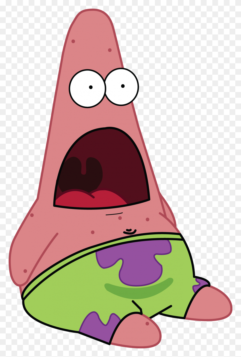 1309x1984 Hd Shocked Patrick - Shocked Face PNG