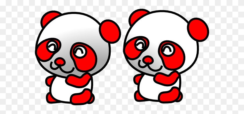 600x332 Head Clipart Red Panda - Panda Head Clipart