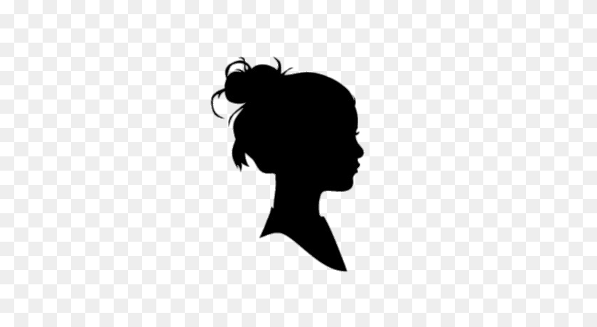 294x400 Head Of Girl Transparent Png - Head Silhouette PNG