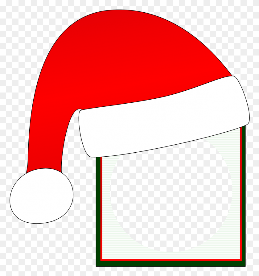 1237x1325 Sombrero De Clipart De Santa Claus Traje De Santa El Día De Navidad De Santa Claus - Marco De Navidad Png