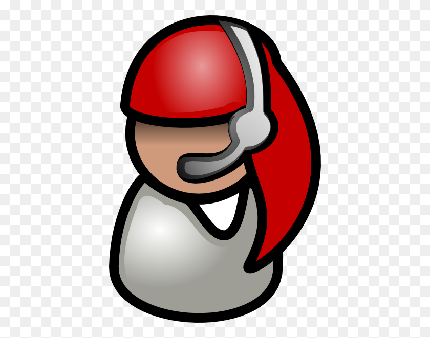 414x601 Headphone Clipart Man - Person On Computer Clipart