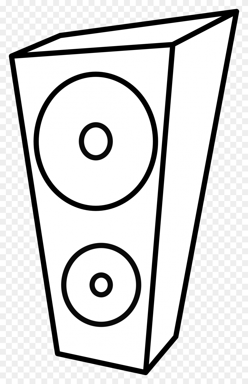 1969x3128 Headphone Clipart Speaker - Headphones Clipart Black And White