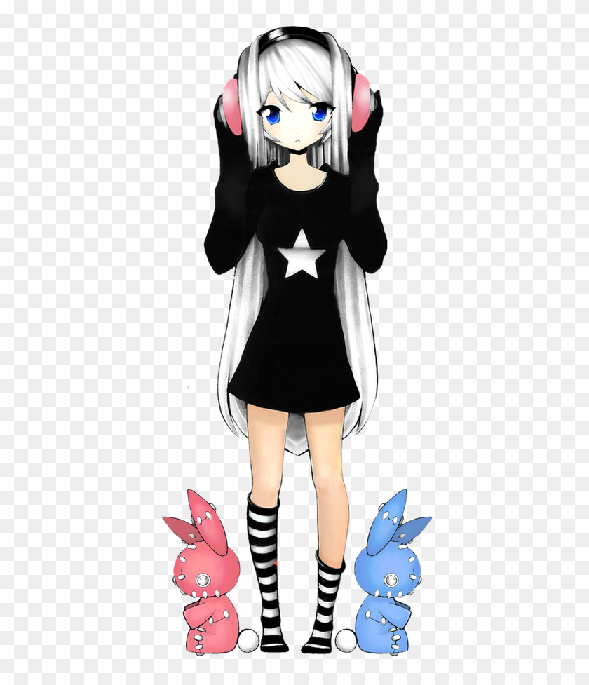 Headphones Anime Anime Art Cute Anime Girl Png Stunning Free