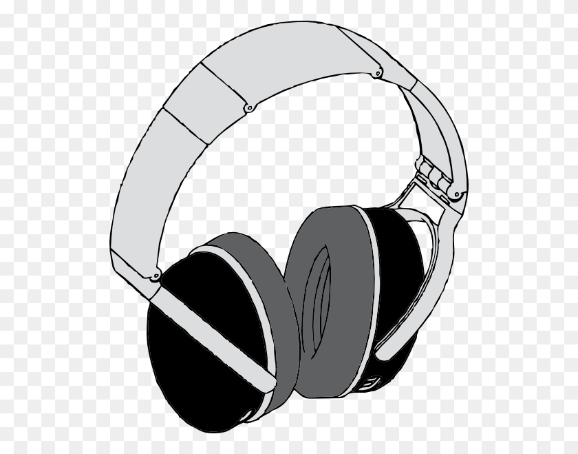 522x599 Headphones Clip Art - Cartoon Headphones PNG