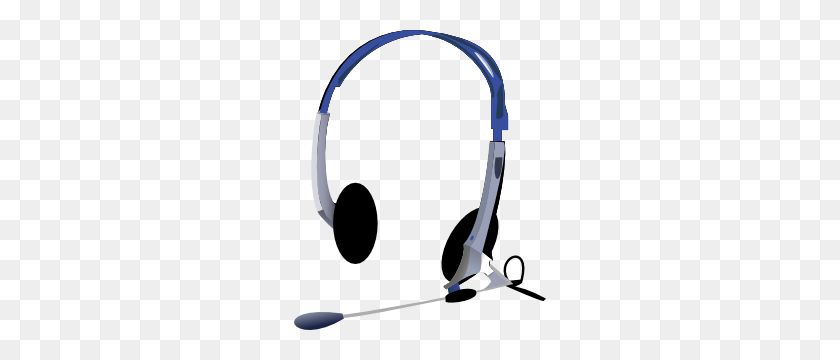 252x300 Headphones Clip Art - Headphones Clipart Transparent