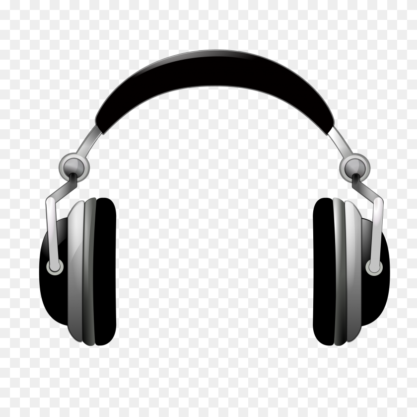 2000x2000 Headphones Clipart Png Clip Art Images - Headphones Clipart Black And White