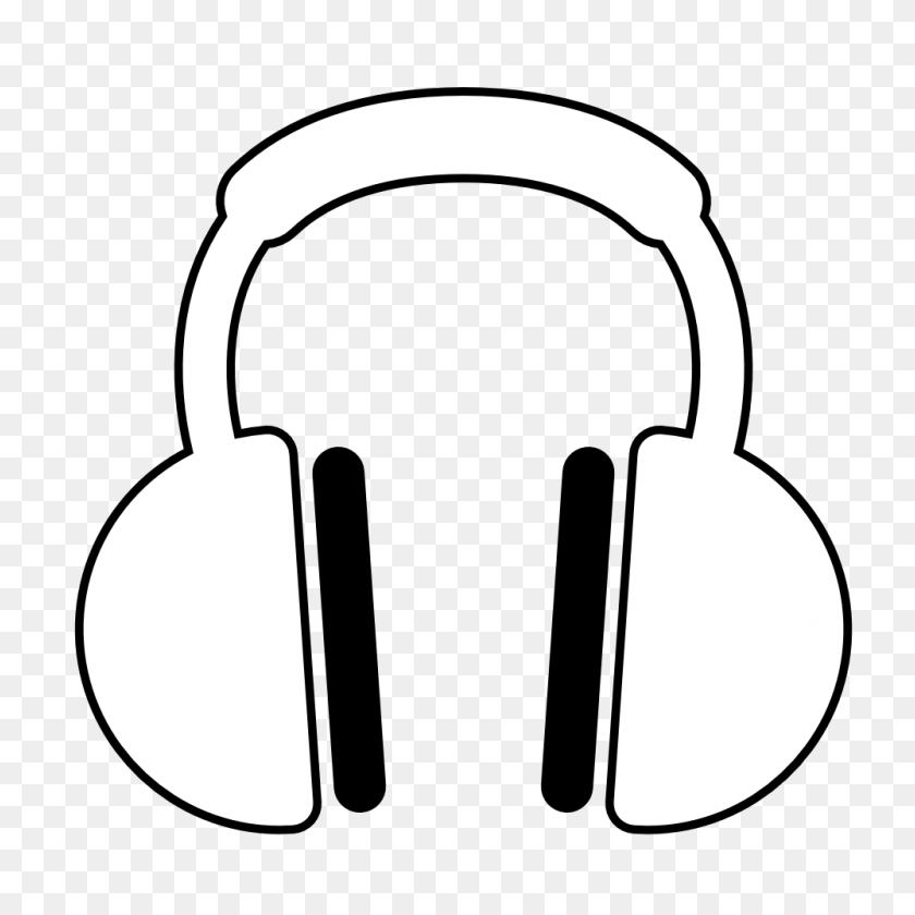 999x999 Headphones Cliparts - Earphones Clipart
