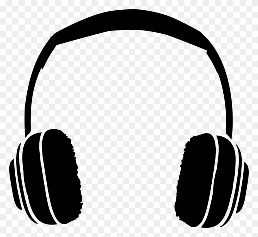 819x750 Headphones Headset Microphone Computer Icons Drawing Free - Open Mic Clip Art