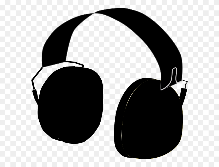 600x580 Headphones Png Clip Arts For Web - Headphones Clipart Black And White