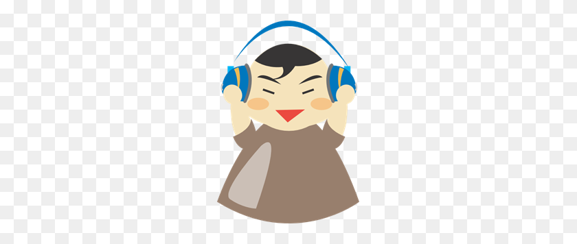 207x296 Headphones Png Images, Icon, Cliparts - Boy Listening To Music Clipart
