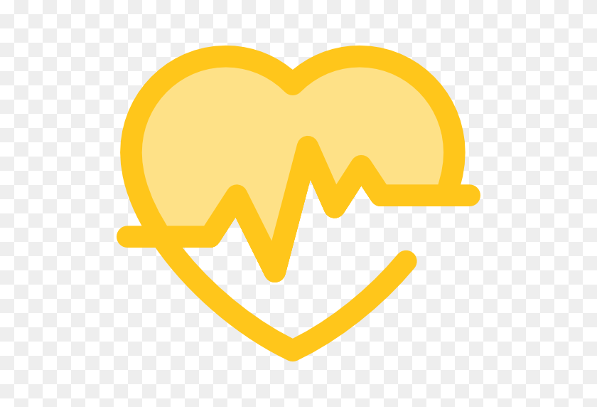 512x512 Health And Medical Gold Icon - Gold Heart PNG