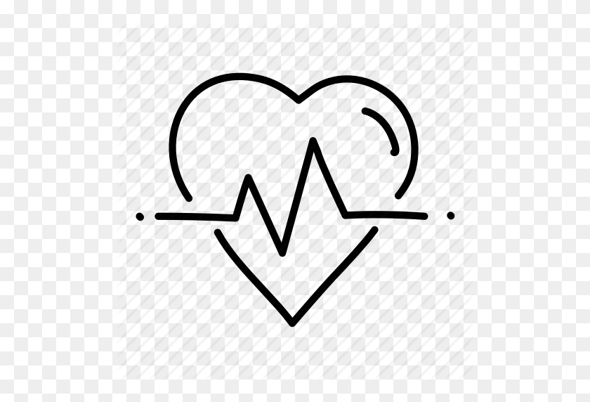512x512 Salud, Corazón, Frecuencia Cardíaca, Hospital, Médico, Médico, Icono De Esbozo - Boceto De Corazón Png