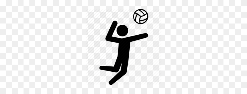 260x260 Healthy Person Clipart - Volleyball Block Clipart