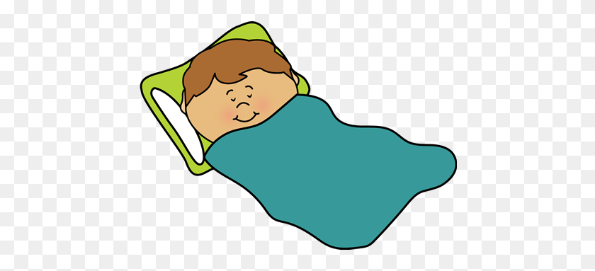 450x323 Healthy Sleeping Cliparts - Person In Bed Clipart