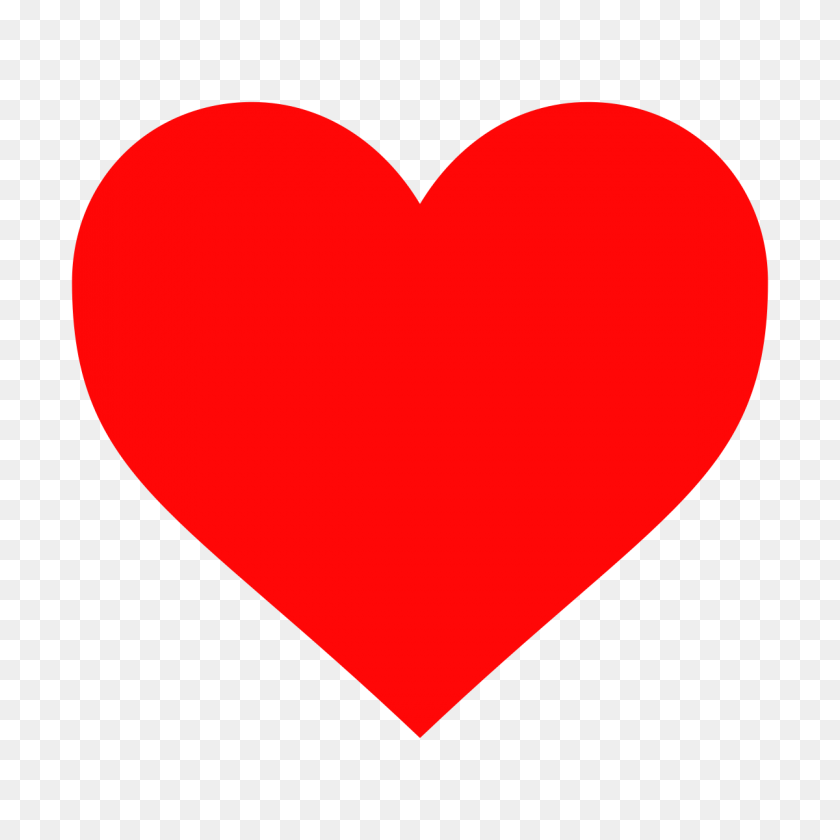 1200x1200 Heart - Small Red Heart Clipart