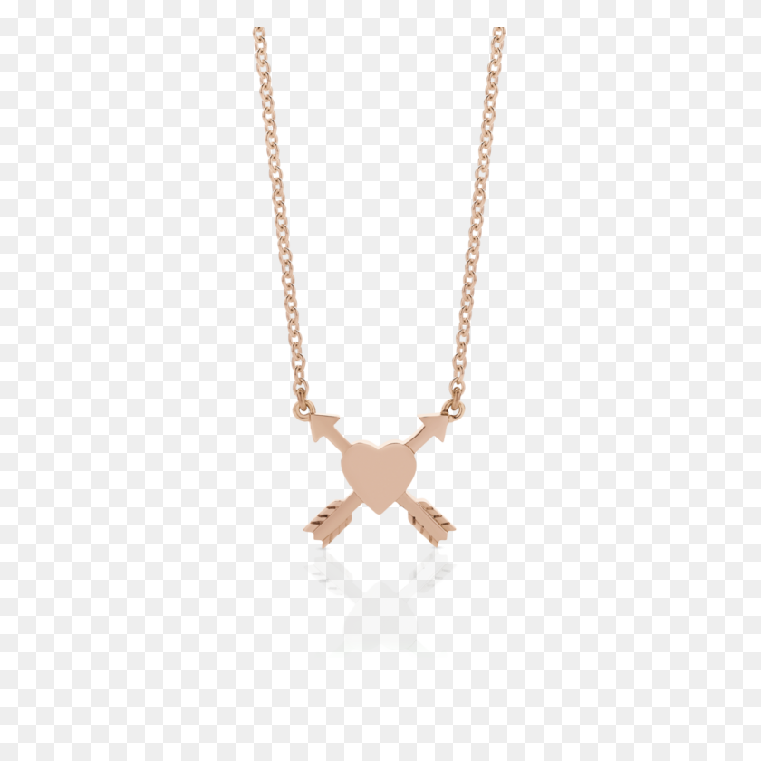 1024x1024 Heart Arrow Cross Necklace Meadowlark Jewellery - Cross Necklace PNG