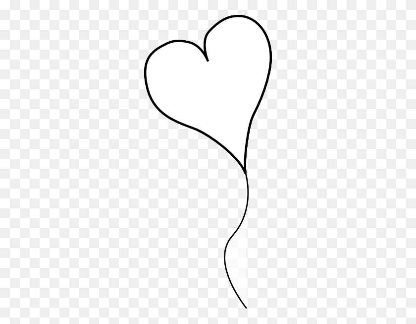 258x593 Heart Balloon Alone Png Clip Arts For Web - Alone Clipart
