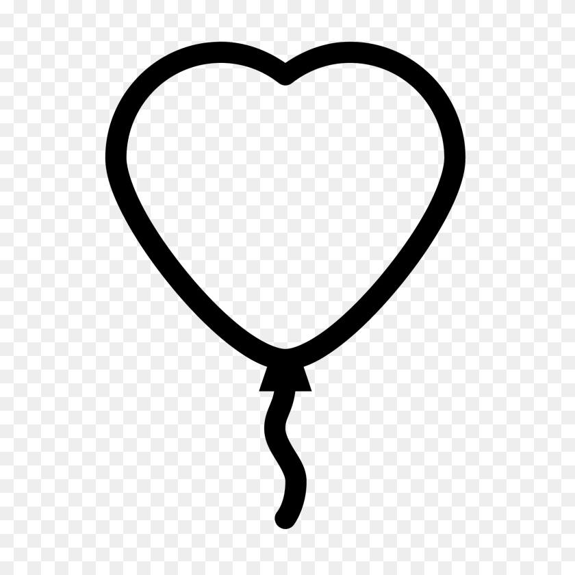 1600x1600 Heart Balloon Icon - Coracao PNG