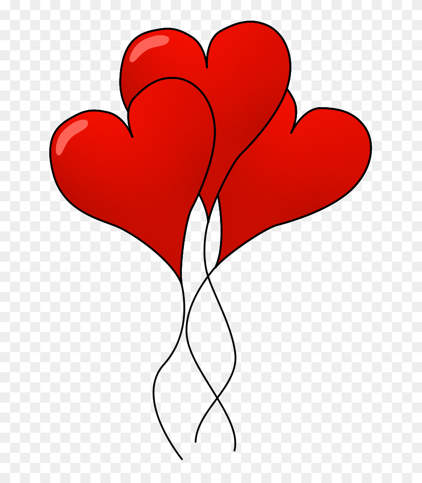 655x900 Клипарт Сердца С Воздушными Шарами, Векторная Графика Онлайн, Клипарт Бесплатно С Воздушными Шарами