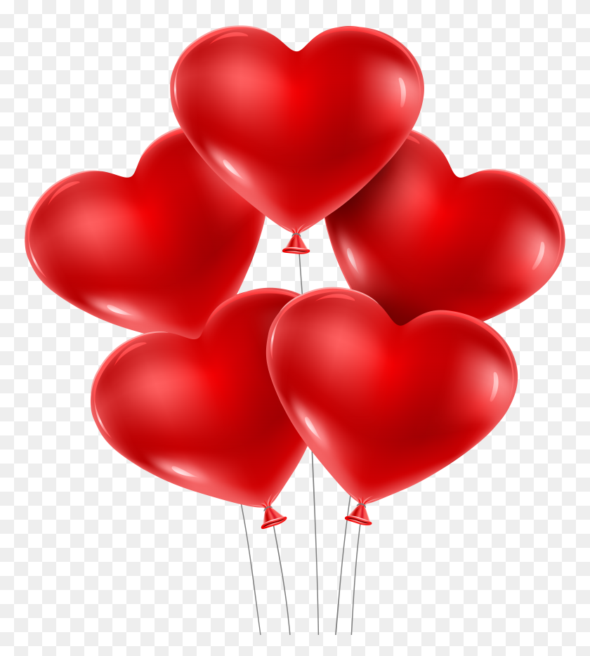 7138x8000 Сердце Воздушные Шары Png Картинки - Щенячий Патруль Значок Клипарт