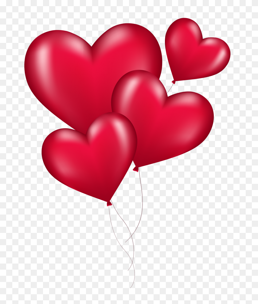 2300x2749 Heart Balloons Png Picture Vector, Clipart - Pink Balloons PNG