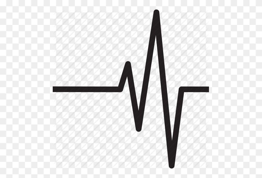 501x512 Heart Beat Clipart Heartbeat Line Library Gran Freebie - Science Clipart Blanco Y Negro