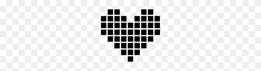 190x168 Bit De Corazón - Corazón De 8 Bits Png