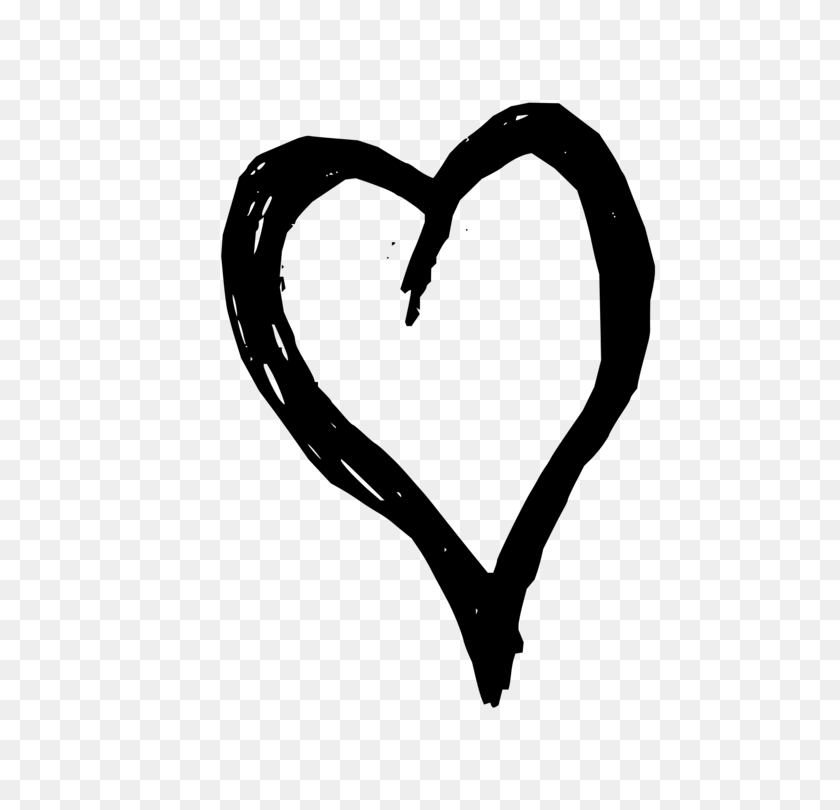 600x750 Heart Black And White Line Art - Free Heart Clipart Black And White