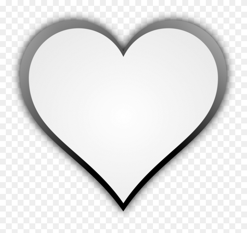 798x750 Сердце Черно-Белые Формы Компьютерные Иконки - Фигуры Черно-Белый Клипарт