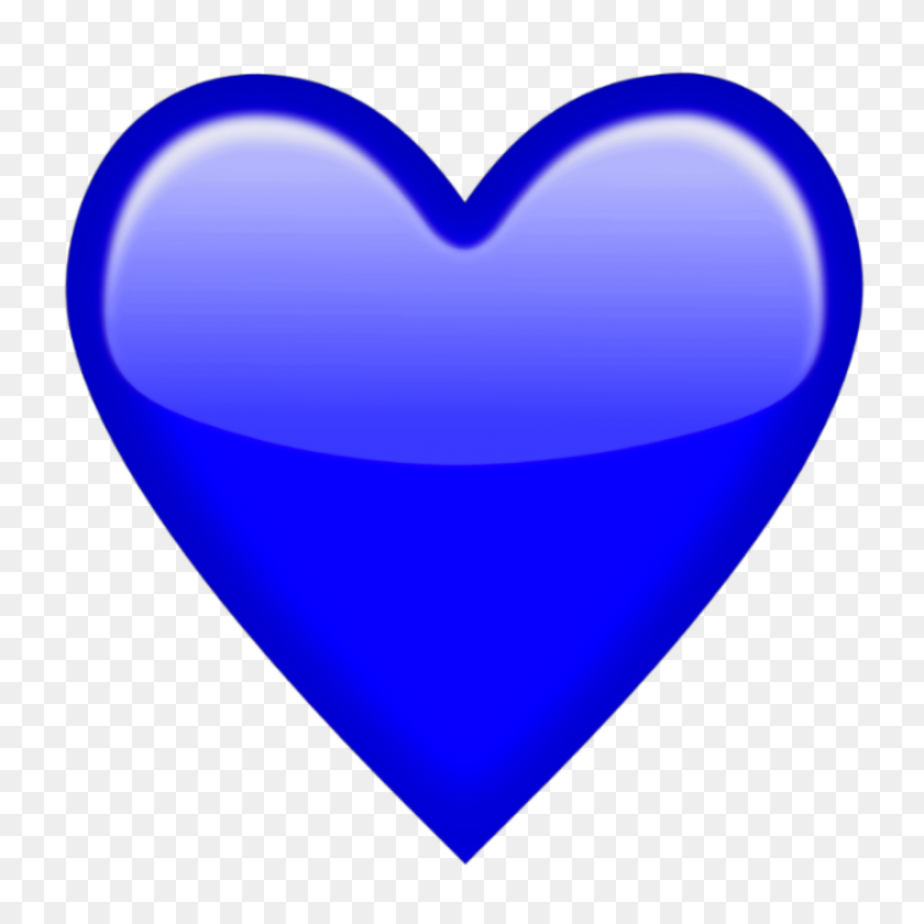 1773x1773 Heart Blue Whatsapp Imessage Emoji - Blue Heart Emoji PNG